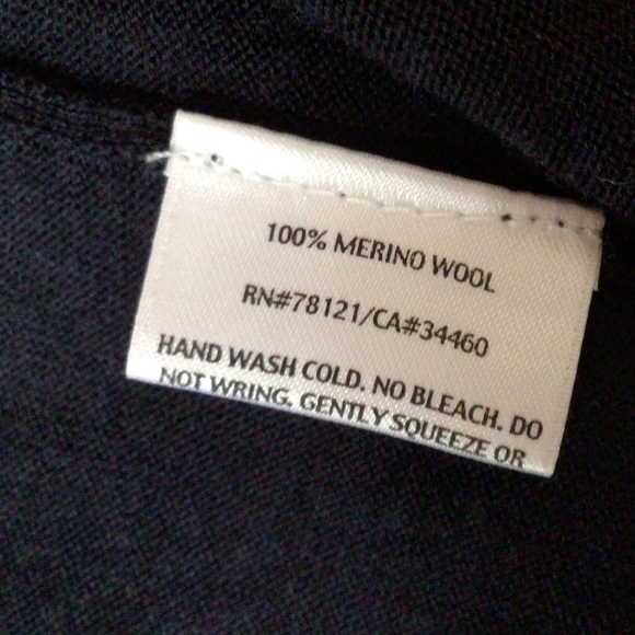 Eileen Fisher woman navy half sleeve  cardigan, 2X, Merino Wool, new without tag - Picture 7 of 7